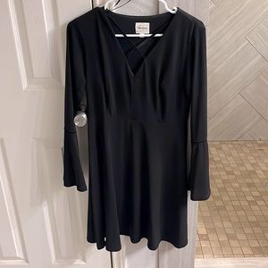 long sleeve black dress